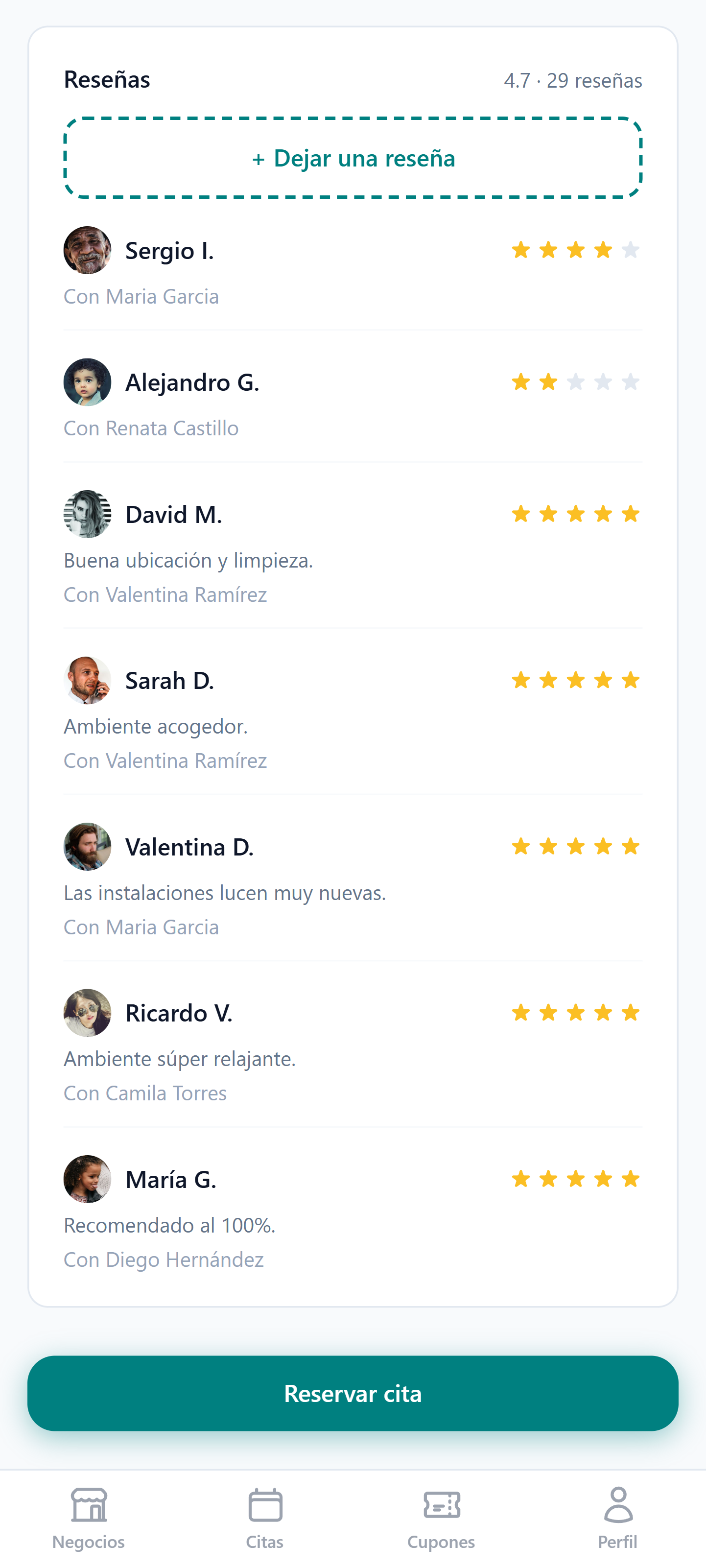 Reseñas