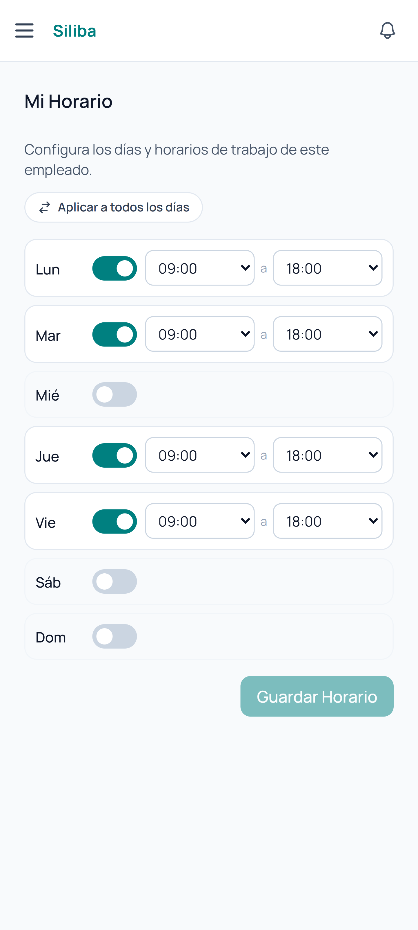 Mi horario